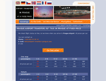 Tablet Screenshot of airport-transfers-prague.com
